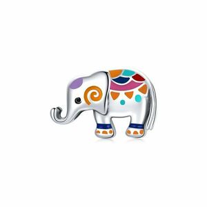 Talisman din argint Colorful Elephant imagine