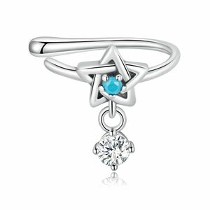 CERCEL din argint Blue Crystal Star imagine