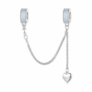 Talisman din argint Color Chain Heart imagine