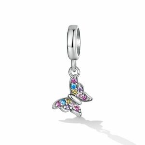 Talisman din argint Multicoloured Butterfly imagine