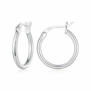 Cercei din argint Silver Hoops M imagine