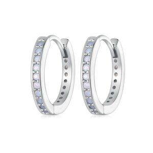 Cercei din argint Colorful Crystals Hoops imagine