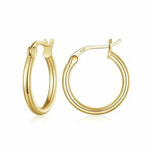 Cercei din argint Golden Hoops M imagine