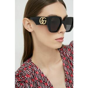 Gucci ochelari de soare femei, culoarea negru imagine