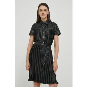 Dkny rochie culoarea negru, mini, evazati imagine