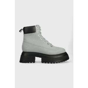 Timberland bocanci Timberland Sky 6In LaceUp femei, culoarea gri, cu platforma, izolare usoara, TB0A42AWEA31 imagine