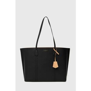 Tory Burch poseta de piele culoarea negru imagine