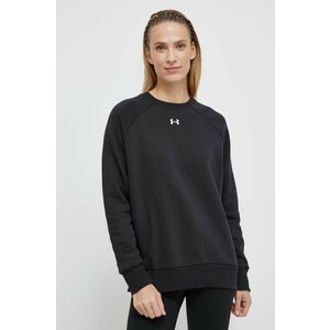 Under Armour bluza femei, culoarea negru, neted imagine