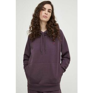 G-Star Raw bluza femei, culoarea violet, cu glugă, neted, D21255-C235 imagine