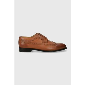 PS Paul Smith pantofi de piele Ark barbati, culoarea maro imagine