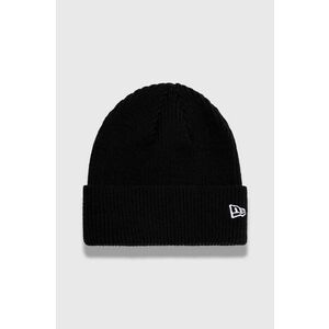 New Era caciula din amestec de lana culoarea negru, din tricot gros imagine