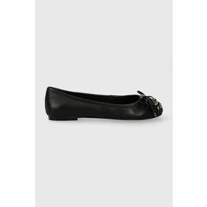 Kurt Geiger London balerini de piele Eye Emb Ballerina culoarea negru 1289000109 imagine