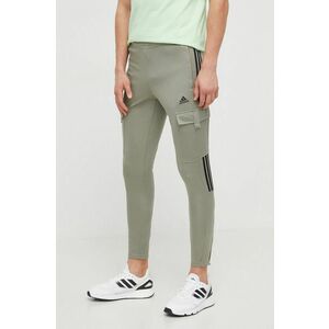 adidas pantaloni de trening TIRO culoarea verde, cu imprimeu IS1543 imagine