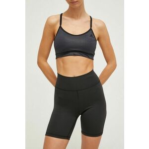 adidas Performance pantaloni scurți de yoga All Me Essentials culoarea negru, uni, medium waist IL7326 imagine