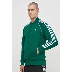 adidas Originals bluză Adicolor Classics SST bărbați, culoarea verde, cu imprimeu, IR9863 imagine