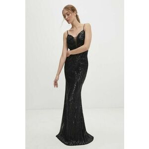 Answear Lab rochie culoarea negru, maxi, mulata imagine