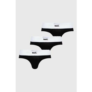 kust. slip din bumbac 3-pack culoarea negru imagine