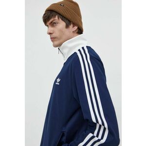 adidas Originals bluză Adicolor Classics Beckenbauer bărbați, culoarea bleumarin, cu imprimeu IP0418 imagine