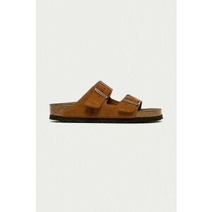 Birkenstock papuci din piele Arizona SFB femei, culoarea maro, 1009527 imagine