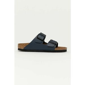 Birkenstock papuci de piele Arizona femei, culoarea albastru marin, 51153 imagine