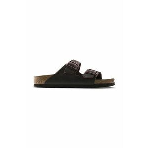 Birkenstock slapi de piele Arizona femei, culoarea maro, 452763 imagine