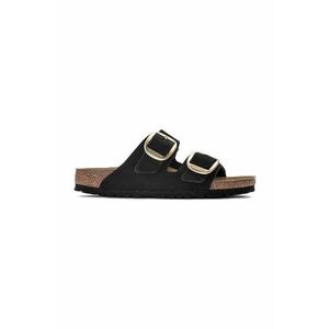 Birkenstock papuci din piele ARIZONA BIG BUCKLE femei, culoarea negru, 1023239 imagine