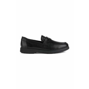 Geox mocasini de piele U SPHERICA EC11 barbati, culoarea negru, U25EFC 00043 C9999 imagine