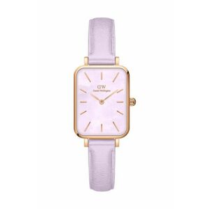 Daniel Wellington ceas Quadro Lavender femei, culoarea violet imagine