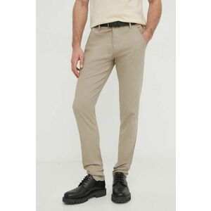 Lindbergh pantaloni barbati, culoarea bej, mulata imagine