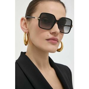 Gucci ochelari de soare femei, culoarea negru imagine