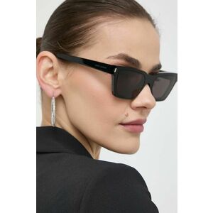 Saint Laurent ochelari de soare femei, culoarea negru imagine