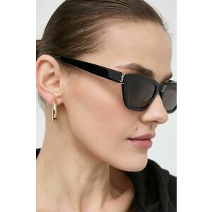 Saint Laurent ochelari de soare femei, culoarea negru imagine