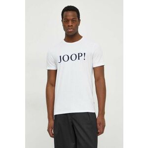 Joop! tricou din bumbac barbati, culoarea alb, cu imprimeu imagine