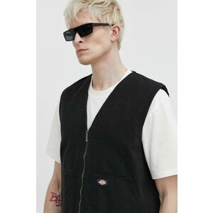 Dickies vesta de blugi DUCK CANVAS SMMR VEST barbati, culoarea negru, de tranzitie, DK0A4YQK imagine