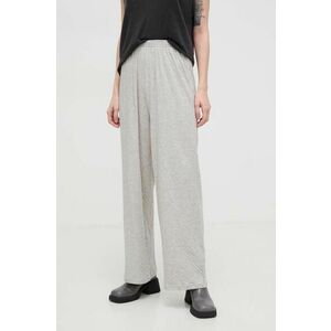 American Vintage pantaloni de trening din bumbac culoarea gri, melanj imagine