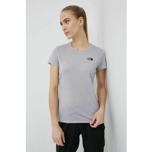 The North Face tricou sport Reaxion culoarea gri imagine