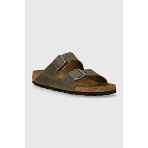 Birkenstock papuci din nubuc Arizona culoarea verde, 1027039 imagine