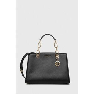 MICHAEL Michael Kors poseta de piele culoarea negru imagine