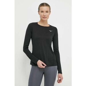 Mizuno longsleeve pentru alergare Impulse Core culoarea negru, J2GAA722 imagine