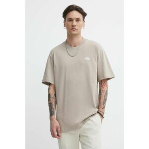 Dickies tricou din bumbac culoarea bej, cu imprimeu imagine