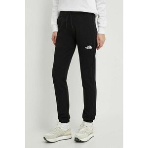 The North Face pantaloni de trening din bumbac culoarea negru, neted, NF0A87E4JK31 imagine