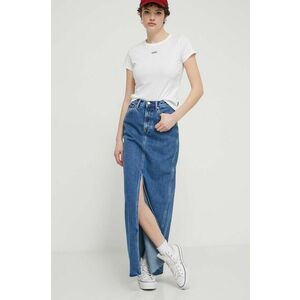 Tommy Jeans fustă din denim maxi, dreaptă, DW0DW17673 imagine