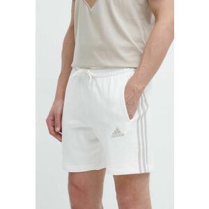 adidas pantaloni scurti din bumbac culoarea bej, IS1344 imagine