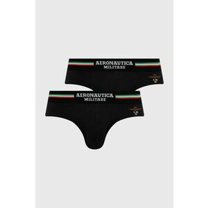 Aeronautica Militare Slip (2-pack) bărbați, culoarea negru imagine