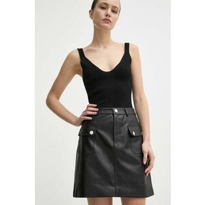 Morgan fusta JOE culoarea negru, mini, creion, JOE imagine