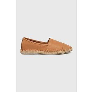 Answear Lab espadrile de piele culoarea maro imagine