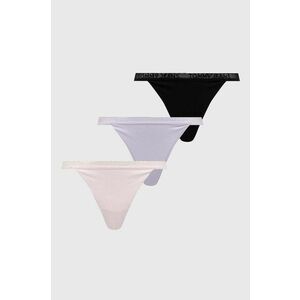 Tommy Jeans tanga 3-pack culoarea violet, UW0UW05017 imagine