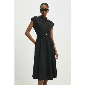 Answear Lab rochie culoarea negru, mini, evazati imagine