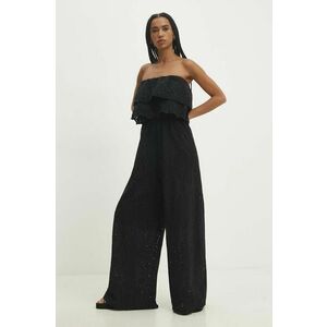 Answear Lab salopeta culoarea negru, cold shoulder imagine