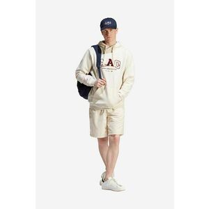 adidas Originals hanorac de bumbac adidas Originals Metro AAC Hood IC8382 bărbați, culoarea bej, cu glugă, cu imprimeu IC8382-cream imagine